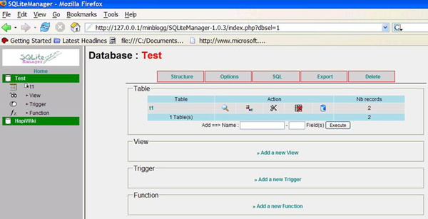 SQLiteManager